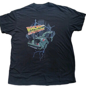 Back To The Future DeLorean Logo Shirt 2XL